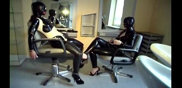  Two sexy girls in latex getting naughty